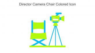 Director Camera Chair Colored Icon In Powerpoint Pptx Png And Editable Eps Format
