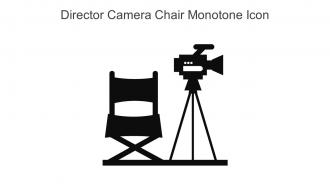 Director Camera Chair Monotone Icon In Powerpoint Pptx Png And Editable Eps Format