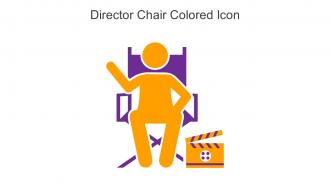 Director Chair Colored Icon In Powerpoint Pptx Png And Editable Eps Format