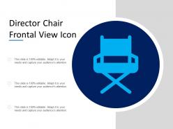 Director chair frontal view icon