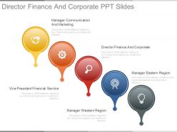 Director finance and corporate ppt slides