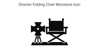 Director Folding Chair Monotone Icon In Powerpoint Pptx Png And Editable Eps Format