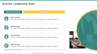 Director Leadership Style In Powerpoint And Google Slides Cpb