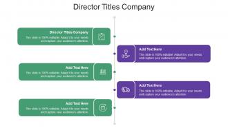 Director Titles Company Ppt Powerpoint Presentation Show Example Cpb