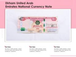 Dirham united arab emirates national currency note