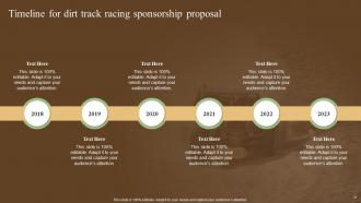 Dirt Track Racing Sponsorship Proposal Powerpoint Presentation Slides