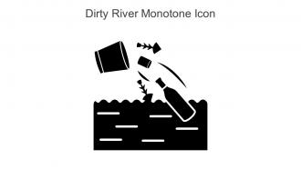 Dirty River Monotone Icon In Powerpoint Pptx Png And Editable Eps Format
