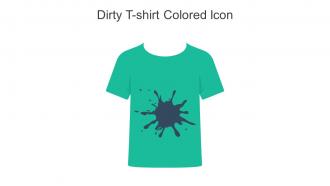 Dirty T Shirt Colored Icon In Powerpoint Pptx Png And Editable Eps Format