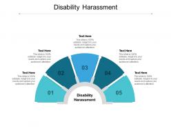 Disability harassment ppt powerpoint presentation gallery design inspiration cpb
