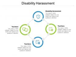 Disability harassment ppt powerpoint presentation model format cpb