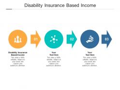 Disability insurance based income ppt powerpoint presentation professional format cpb