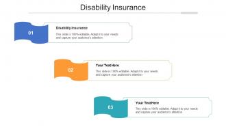 Disability insurance ppt powerpoint presentation professional skills cpb