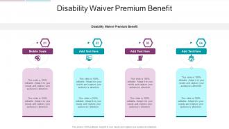 Disability Waiver Premium Benefit In Powerpoint And Google Slides Cpb