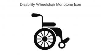 Disability Wheelchair Monotone Icon In Powerpoint Pptx Png And Editable Eps Format