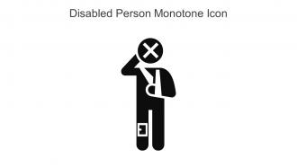 Disabled Person Monotone Icon In Powerpoint Pptx Png And Editable Eps Format