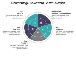 Disadvantage downward communication ppt powerpoint presentation model templates cpb