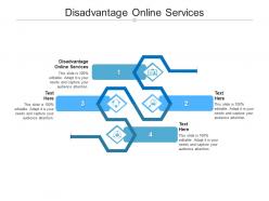Disadvantage online services ppt powerpoint presentation portfolio slide portrait cpb