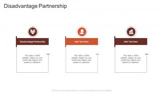 Disadvantage Partnership In Powerpoint And Google Slides Cpb