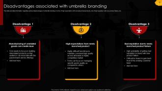Disadvantages Associated Umbrella Branding To Manage Brands Family