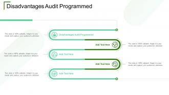 Disadvantages Audit Programmed In Powerpoint And Google Slides Cpb