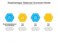 Disadvantages balanced scorecard model ppt powerpoint presentation inspiration graphics example cpb