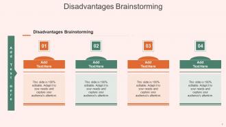 Disadvantages Brainstorming In Powerpoint And Google Slides Cpb