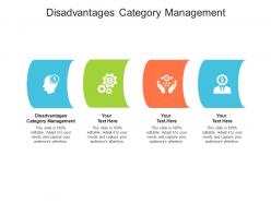 Disadvantages category management ppt powerpoint presentation inspiration vector cpb