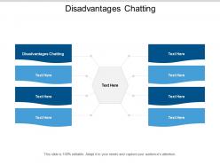 Disadvantages chatting ppt powerpoint presentation infographic template ideas cpb