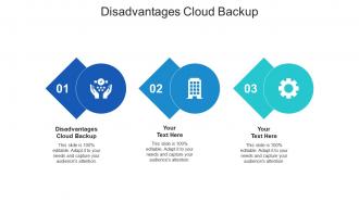 Disadvantages cloud backup ppt powerpoint presentation outline format cpb