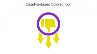 Disadvantages Colored Icon In Powerpoint Pptx Png And Editable Eps Format