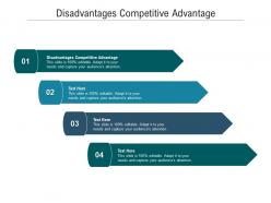 Disadvantages competitive advantage ppt powerpoint presentation pictures examples cpb