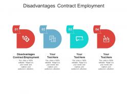 Disadvantages contract employment ppt powerpoint presentation sample cpb