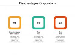 Disadvantages corporations ppt powerpoint presentation inspiration template cpb