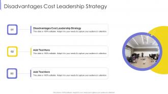 Disadvantages Cost Leadership Strategy In Powerpoint And Google Slides Cpb
