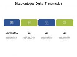 Disadvantages digital transmission ppt powerpoint presentation file portrait cpb
