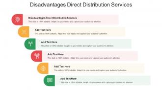 Disadvantages Direct Distribution Services Ppt Powerpoint Presentation Background Cpb