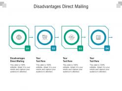 Disadvantages direct mailing ppt powerpoint presentation outline design templates cpb