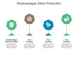 Disadvantages direct production ppt powerpoint presentation ideas layouts cpb