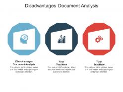 Disadvantages document analysis ppt powerpoint presentation file templates cpb