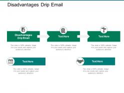 Disadvantages drip email ppt powerpoint presentation model deck cpb