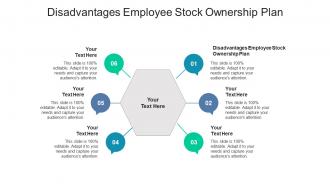 Disadvantages employee stock ownership plan ppt powerpoint presentation graphics cpb