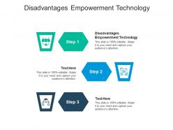 Disadvantages empowerment technology ppt powerpoint presentation icon show cpb