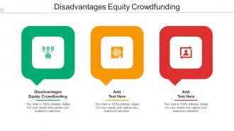 Disadvantages Equity Crowdfunding Ppt Powerpoint Presentation Pictures Information Cpb