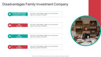 Disadvantages Family Investment Company In Powerpoint And Google Slides Cpb