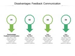 Disadvantages feedback communication ppt powerpoint presentation infographic template graphics cpb