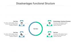 Disadvantages functional structure ppt powerpoint presentation inspiration layout ideas cpb