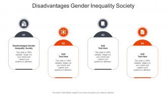 Disadvantages Gender Inequality Society In Powerpoint And Google Slides Cpb