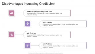 Disadvantages Increasing Credit Limit In Powerpoint And Google Slides Cpb