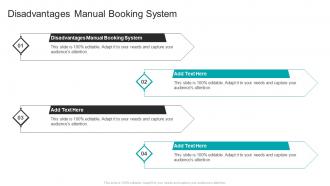 Disadvantages Manual Booking System In Powerpoint And Google Slides Cpb
