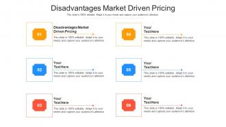 Disadvantages market driven pricing ppt powerpoint presentation ideas graphics cpb